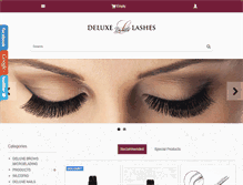 Tablet Screenshot of deluxe-lashes.com